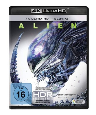 Alien - 40th Anniversary - 4K Ultra HD, dt. Ausgabe, Wendecover