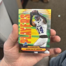 2025 Topps Chrome Football Amon-Ra St Brown Power Players #PP-26 Lions REFRACTOR