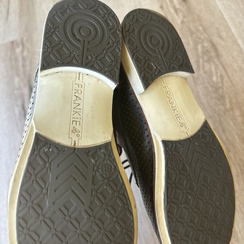 Frankie 4 Olivia II Black Leather Lace Up Flat Shoes Size 8.5 RRP $250 No Inners - Bild 9 von 21