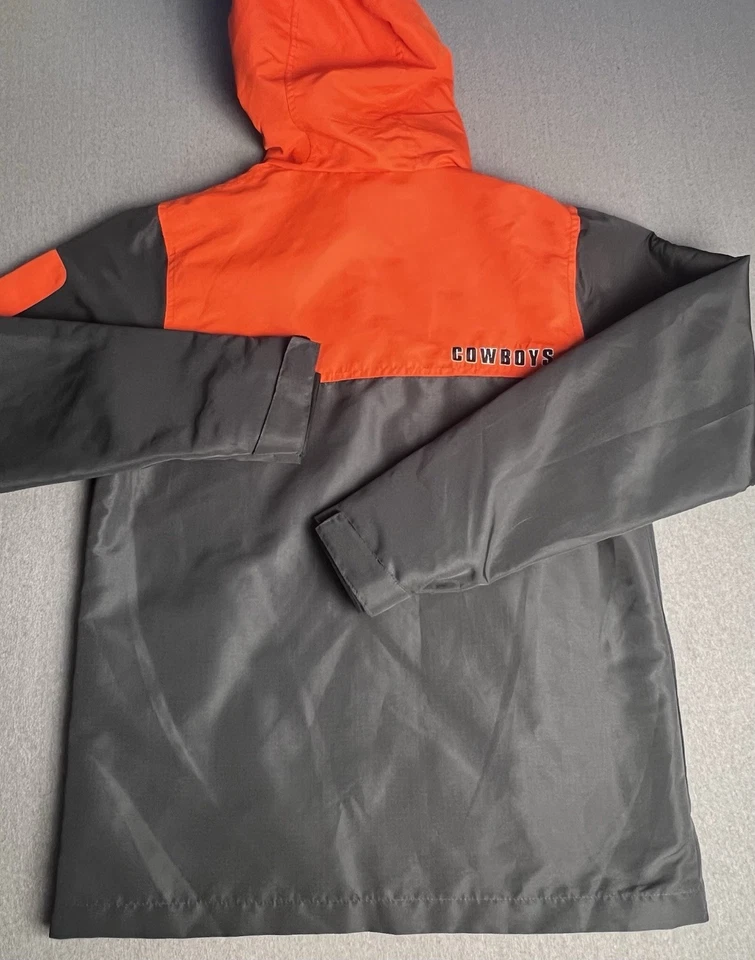 Oklahoma State Jacket Men’s Small Gray Orange Full Zip Colosseum - Image 3 of 4