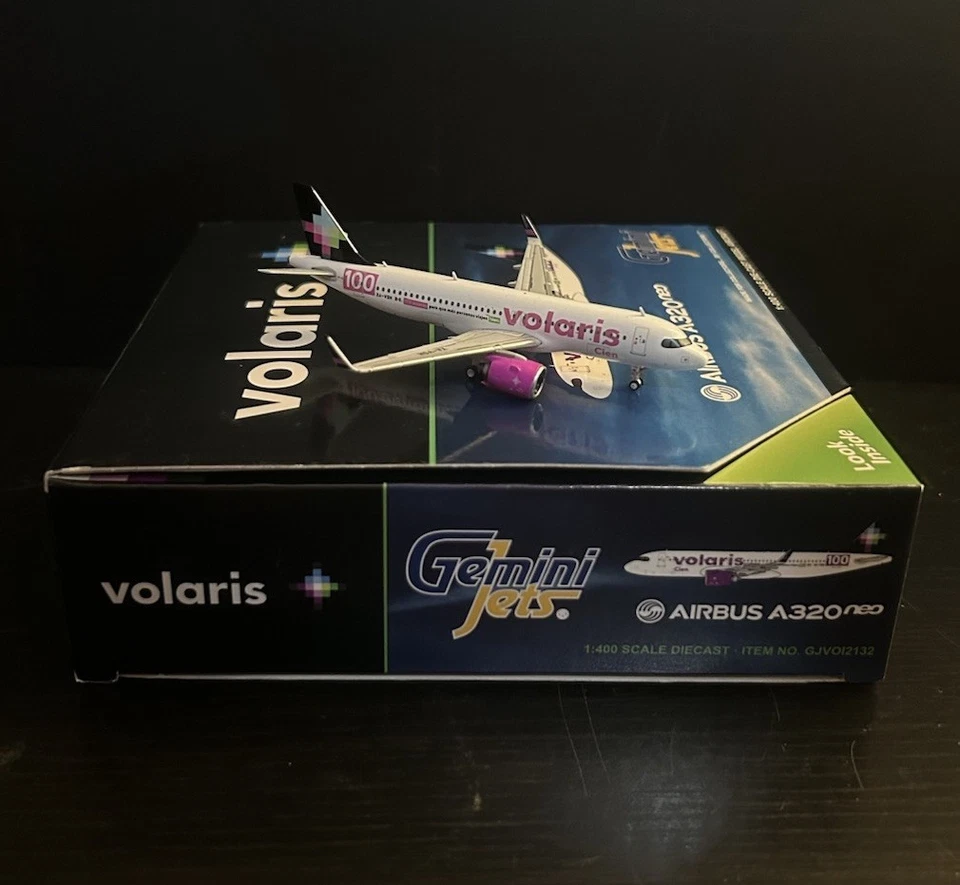 GeminiJets 1:400 Volaris Airbus A321neo XA-VSH GJVOI2123 Diecast Scale Model - Image 3 of 4