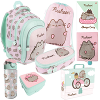 Rucksack, 8-Teiliges Schulset FüR MäDchen, Pusheen Pink, St. Majewski
