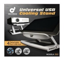 Universal USB Fan Cooling Electronics Stand - ZED - BLACK 