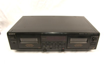 1996 SONY TC-WR550Z Dual Stereo Cassette Deck Player Recorder Needs Belts Works