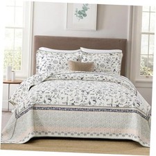 King Bedspreads Oversized 120"x120" - 100 King 120"x120" Navy/Gray Green/Pink
