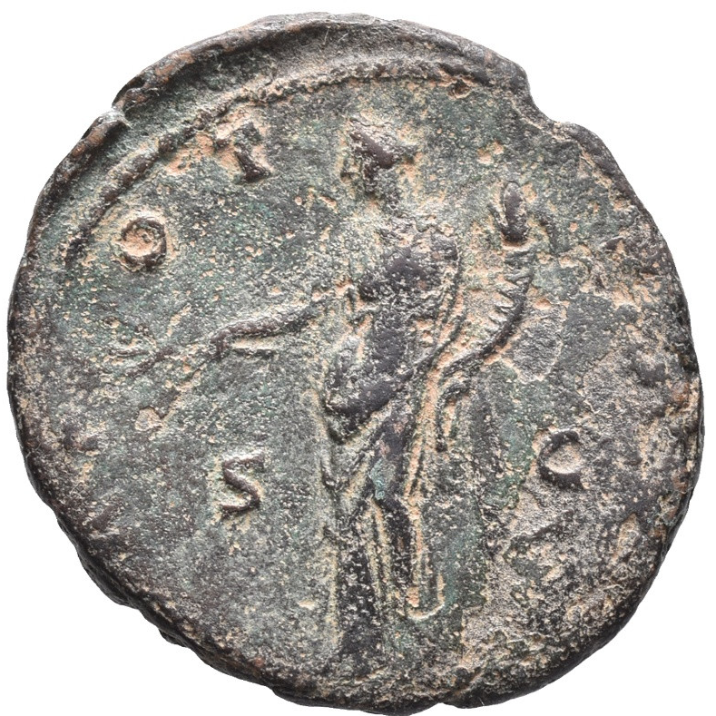 Roman Bronze As - Rome 138-161 - Antoninus Pius - Pax - Picture 3 of 4