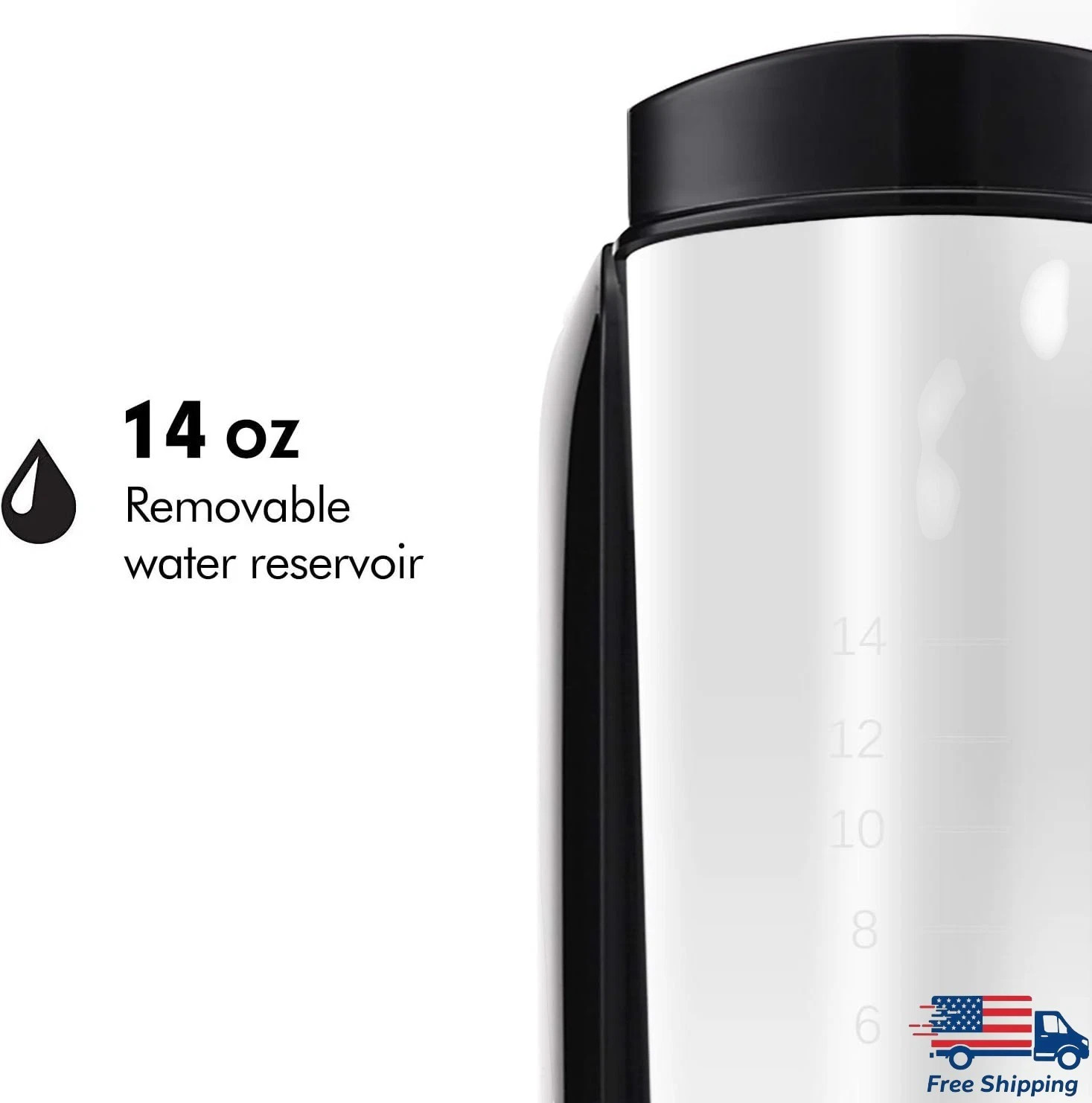 Caynel Single Serve K-Cup Pod Coffee Maker Brewer withRemovable 14 oz Water Tank