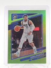 LUKA DONCIC 2021-22 DONRUSS OPTIC LIME GREEN PRIZM #101 MAVERICKS /149 Q0537