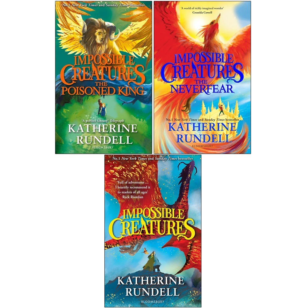 Various Publishers Impossible Creatures Series 1-3 Books Collection Set By Katherine Rundell (Impossible Creatures, The Poisoned King And The Neverfear) - Image 3
