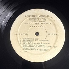Delightful Music Ltd Presents Rare 1970s Promo Sampler LP DEPS-A/B Funk Soul