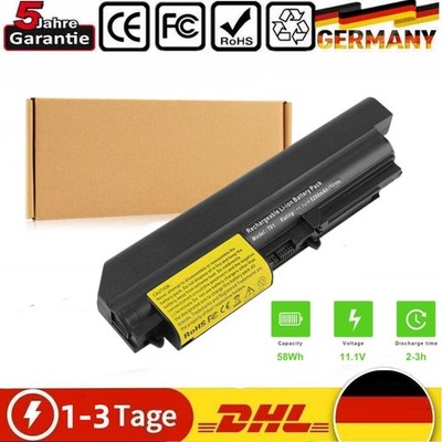 T400 Laptop Akku für Lenovo ThinkPad T61 T61U R61i R400 7443 Series 5200mAh