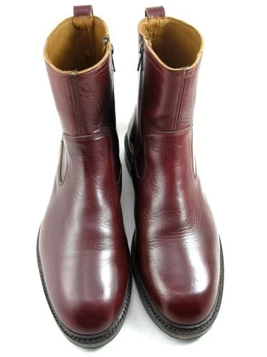 Allen Edmonds "TOMPKINS" Men's Chelsea Leather Zip Up Boots 10 D Burgundy(770N)