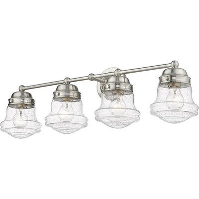 Z-Lite 736-4V-BN Vaughn 4 Light 31.5 inch Brushed Nickel Vanity Wall Light