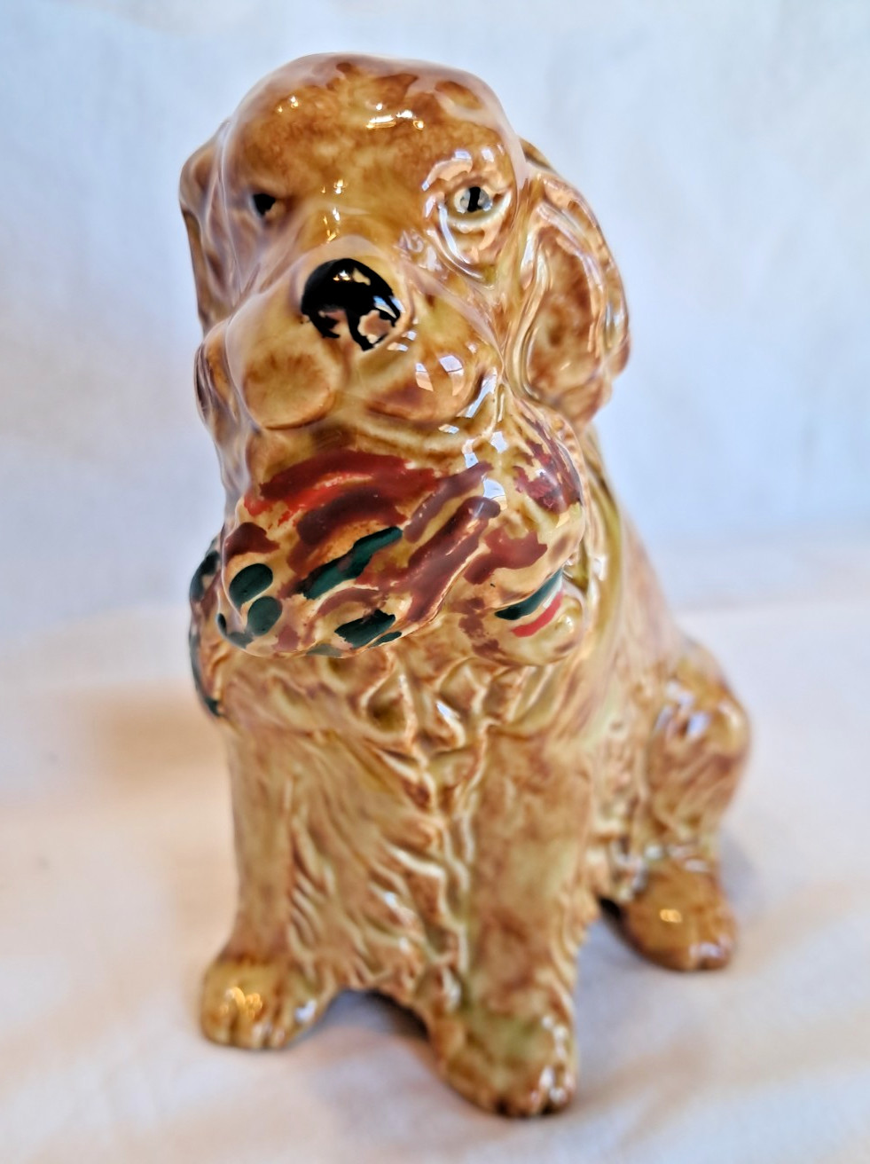 Vintage California Pottery Bird Dog Hunting Spaniel Figurine Freeman McFarlin