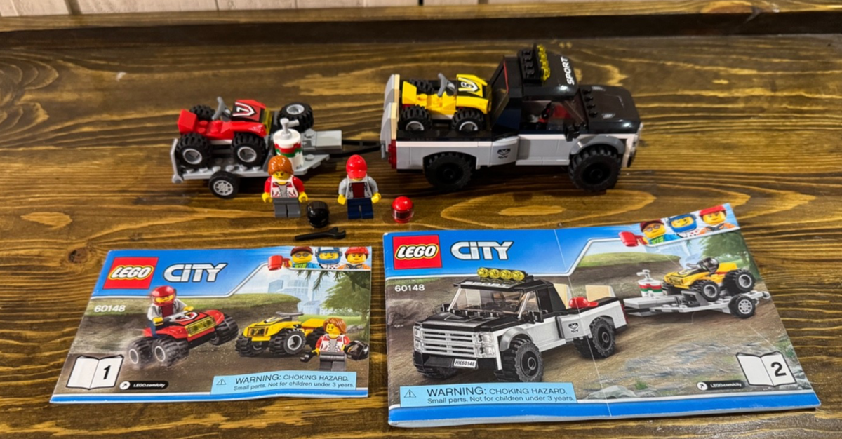 LEGO 60148 City ATV Race Team W Extra ATV Quad And Motorcycle