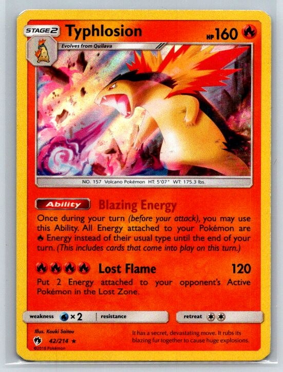 Typhlosion 42/214 Holo Lost Thunder MP