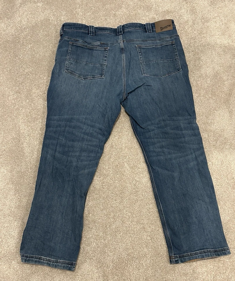 Jeans Duluth Trading Company Salón Doble Flexible 42x30 Ajuste Estándar Foto 2 de 3