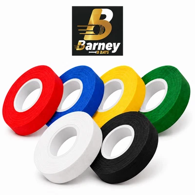 Cricketschläger Griffband schwarz 12 mm x 33 m Rolle Griff Abschlussband Barneyschläger - Bild 1 von 4