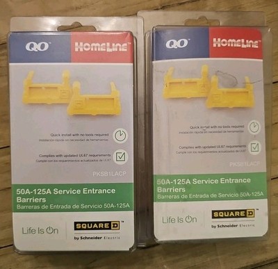 2 PK Square D by Schneider PKSB1LACP 50A-125A Service Entrance Barriers