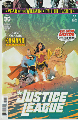 JUSTICE LEAGUE #32  NEW JUSTICE  YEAR OF THE VILLAIN  DC   2019  NICE!!!
