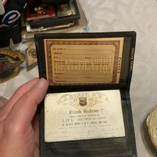 Very RARE 1969 Sterling Silver & 10K Lifetime Membership NJ P. B. A. Card 51.7g