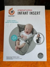 ErgoBaby Carrier Easy Snug Infant Insert Gray NEW