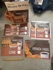 Vintage 1960's COCA COLA Refreshing New Feeling DINER Store Display Signs Packet
