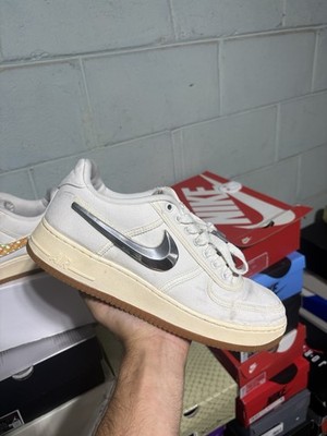 US Size 10 Travis Scott x Nike Air Force 1 Low Sail AQ4211-101 