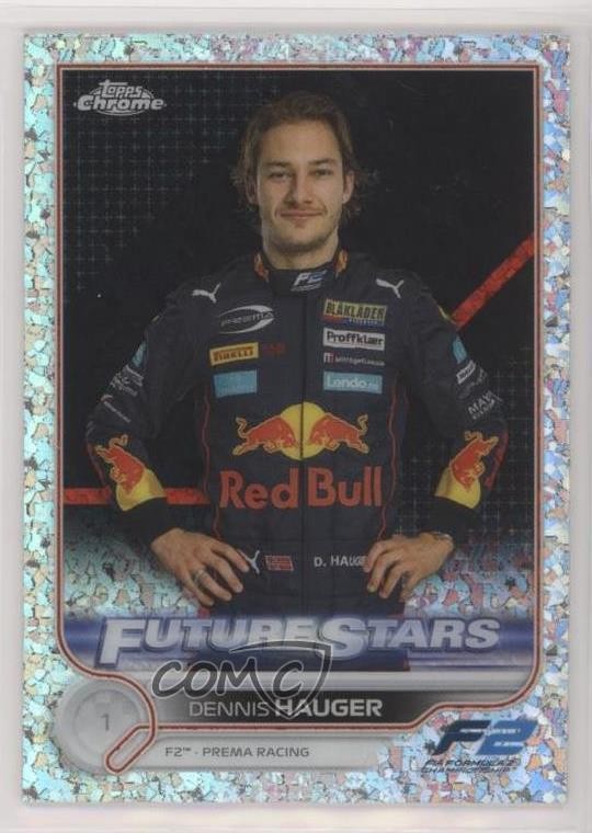 2022 Topps Chrome Formula 1 Mini-Diamond Refractor 239/299 Dennis Hauger #77 ux8