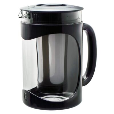 Burke Deluxe Cold Brew Iced Coffee Maker, Comfort Grip Handle, 1.6 qt, Black
