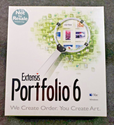 Extensis Portfolio 6 MAC/PC CD digital asset management photo library (Slf3-2)