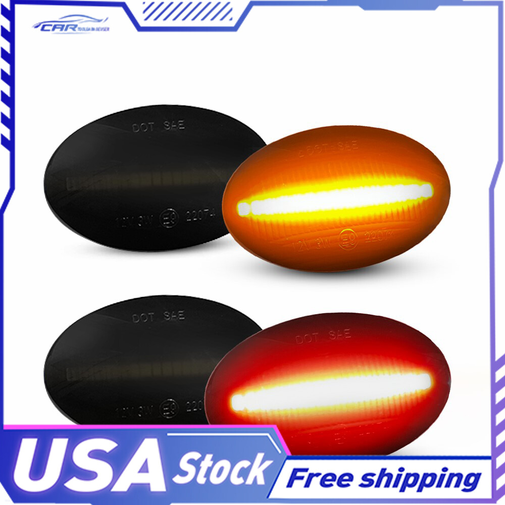 4X LED Fender Marker Lights for 1999-2010 Ford F350 F450 Super Duty Dually