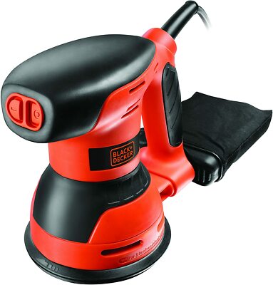 BLACK+DECKER 260W Random Orbit Sander Quick Fit Sand Paper Change