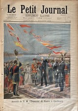 Klein Tagebuch 1896 N° 308 L'em Pereur Aus Russland Ankunft Mit Cherbourg Und