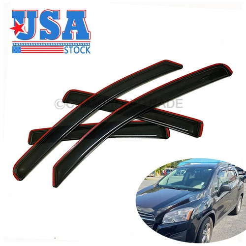 US IN-CHANNEL Window Visors Sun Vent Rain Guard Set For 2013-2021 Buick Encore