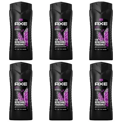 Axe Duschgel Excite Körper Gesicht&Haar 6er Pack XL ,6x400ML,OvP Neu
