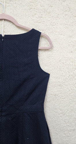 The Limited Women Dress 4 Blue Poly Blend Sleeveless A Line Pleated Knee Length - Picture 12 of 18