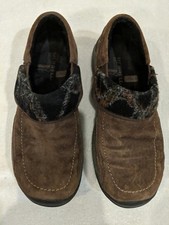 Womens Merrell Bracken Moc Ortholite Qform Slip on Suede Shoe Size 7 Brown