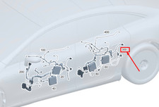 Arnés de cableado de puerta trasera MERCEDES-BENZ EQS V297 A2975408224 NUEVO GENUINO