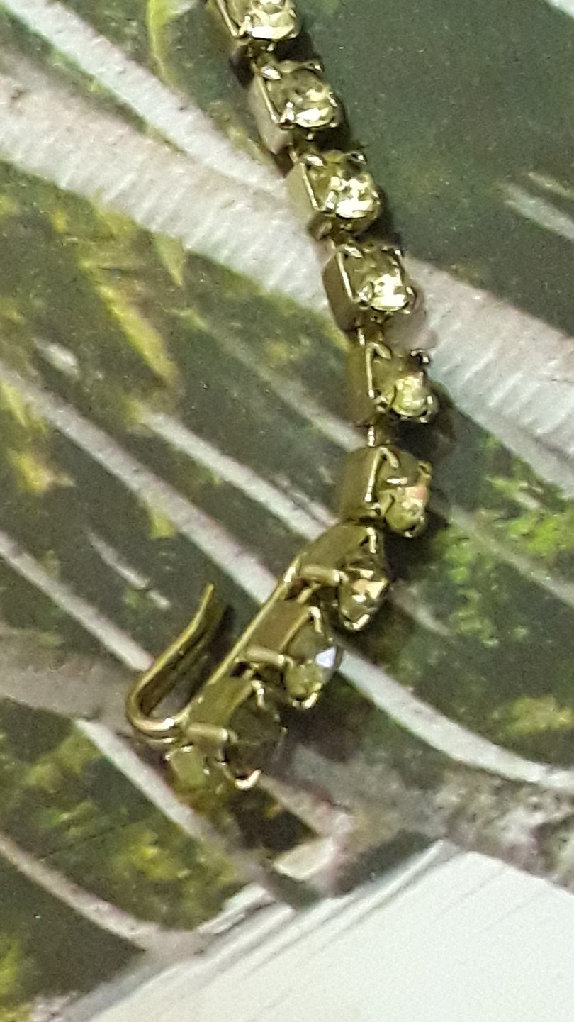 Statement Silver Tone Clear Rhinestone Chain Belt… - image 5