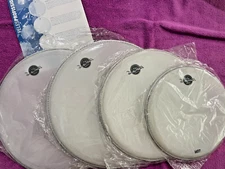 Dudu Portes Double Ply White Coated Drum Heads 10"12"14"14"