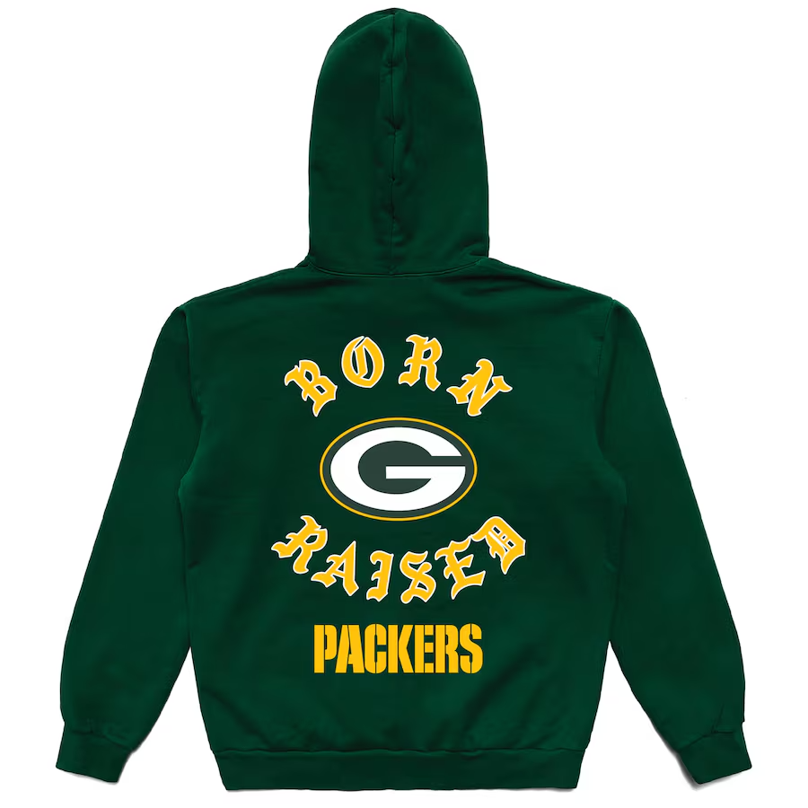 NWT RARE Born x Raised x Green Bay Packers NFL Hoodie, Size S | eBay