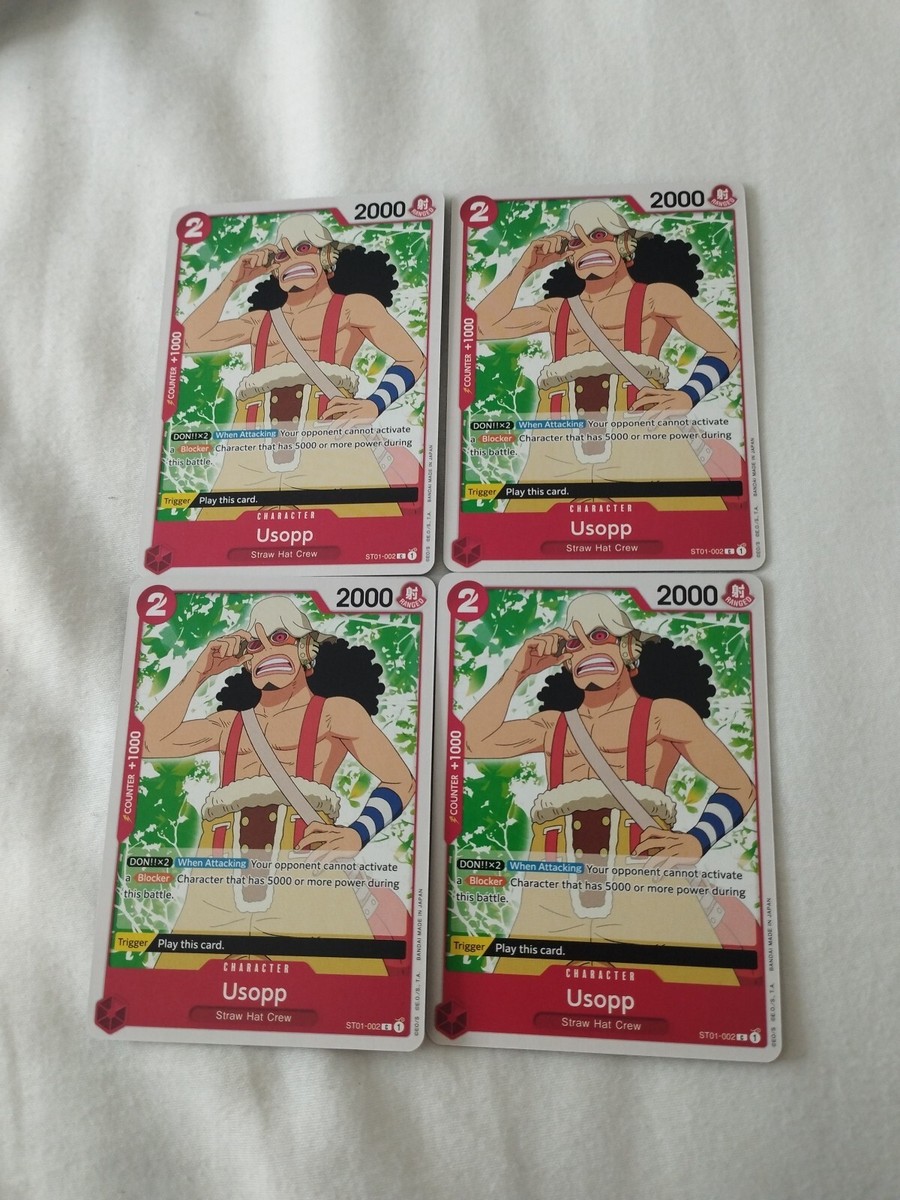 One Piece Usopp ST01-002 ST1: Straw Hat Crew Common UK