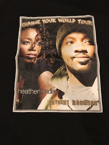 Heather Headley Anthony Hamilton Change Your World Tour Shirt Size L - 第 2/6 張圖片