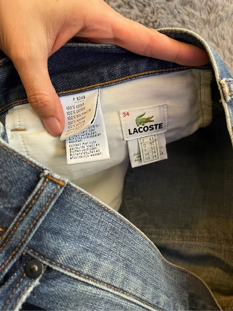 Lacoste mens bootcut jeans size 34 x 30 eBay