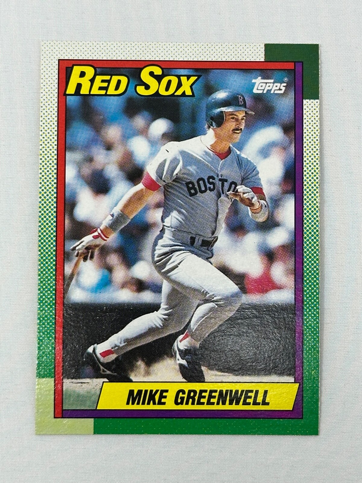 1990 O-PEE-CHEE  BASEBALL MIKE GREENWELL 70 BOSTON RED SOX