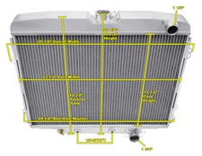3 Row Wr Champion Radiator For 1968 1969 Ford Fairlane Small Block V8 Engine