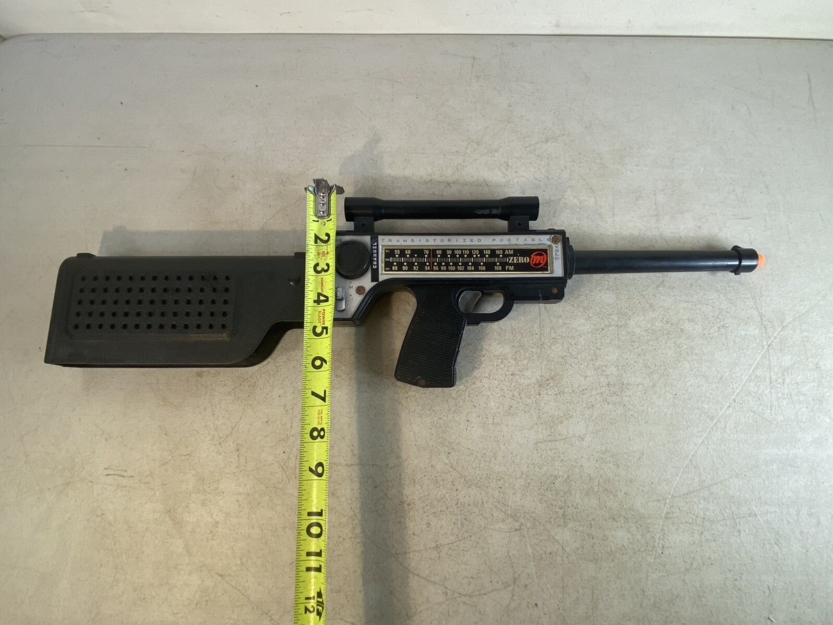 トニー Mr.サコートップハットファイヤー Vintage 1964 Mattel Agent Zero M Transistor Radio Spy Rifle Toy