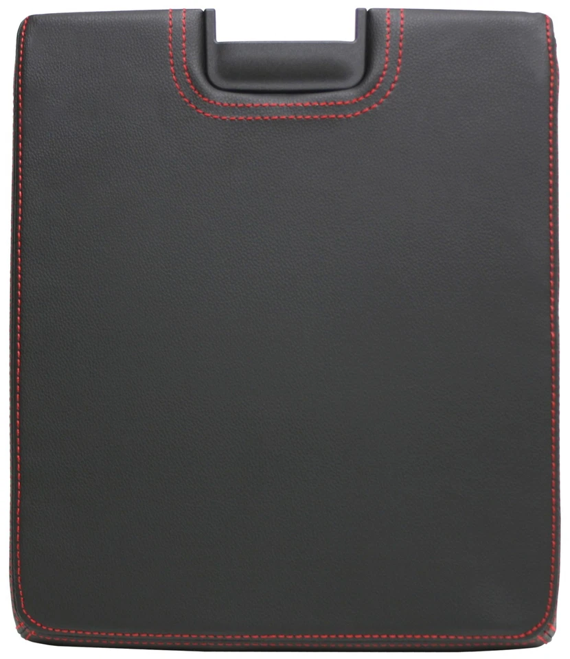 New Black W/ Red Stich Center Console Lid For 2007-2013 Chevrolet Silverado - Image 2 of 4