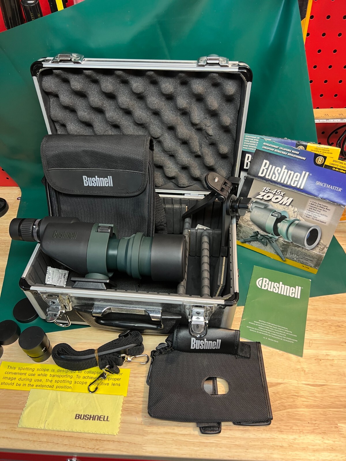 Bushnell Spacemaster 1545x50mm Spot Scope Kit, Case, Lenses, Tripod